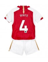 Arsenal Benjamin White #4 Domácí dres pro děti 2023-24 Krátký Rukáv (+ trenýrky)